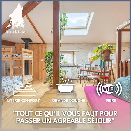 Chambre Triple Deluxe - Gite De La Louve Fougax-et-Barrineuf Buitenkant foto